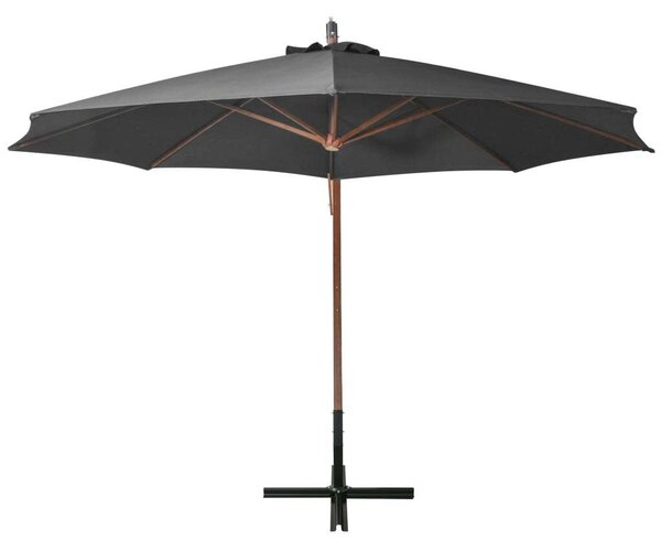 VidaXL Függő Napernyő - Antracitszürke - 3,5x2,9m