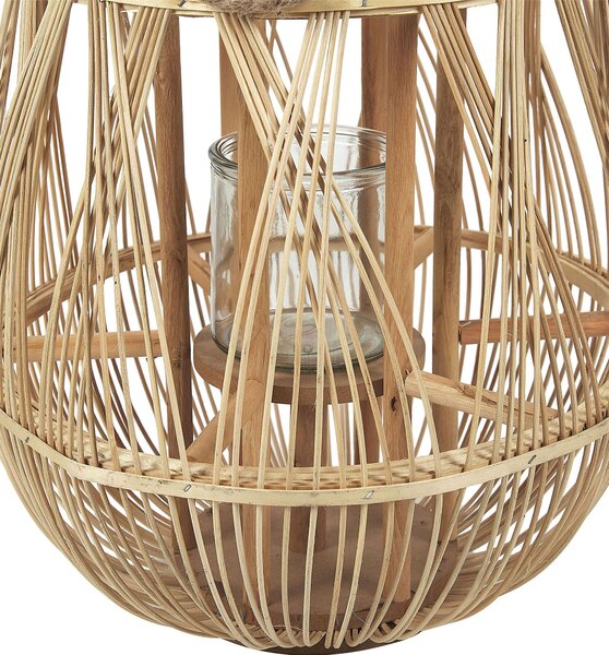 Lámpás TONGA Bambusz 56 cm Természetes