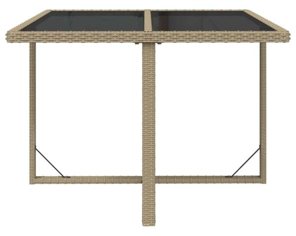 VidaXL Polyrattan Kerti Étkezőgarnitúra - 9 részes, Bézs