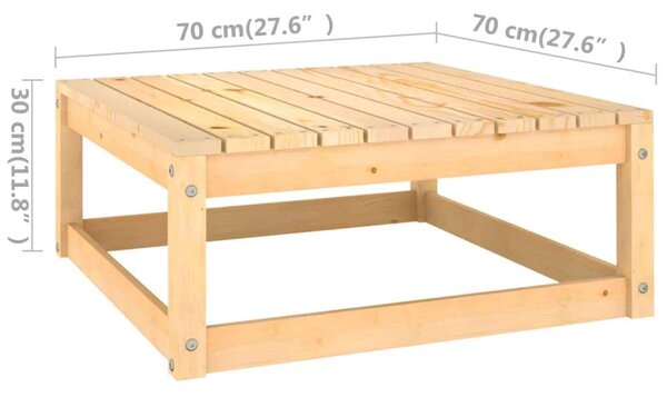 Fenyőfa Kerti Ülőgarnitúra - 4 részes