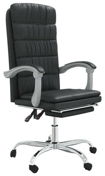 Fekete műbőr dönthető Irodai szék