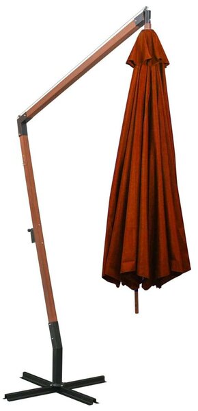 VidaXL Kertre Akasztós Napernyő - Terrakotta - 3,5x2,9m