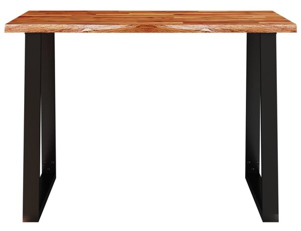 Tömör akácfa étkezőasztal természetes éllel 110 x 70 x 75 cm