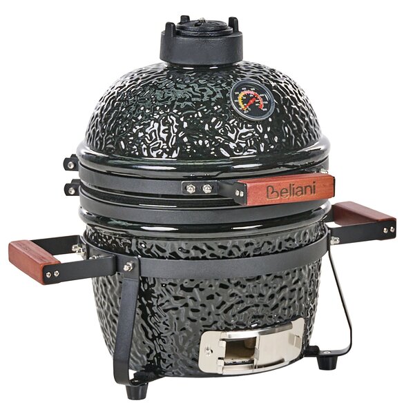 Mini grillező KAMADO Kerámia Fekete