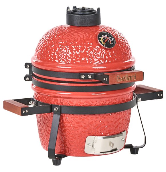 Mini grillező KAMADO Kerámia Piros