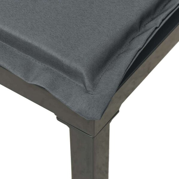 VidaXL Polyrattan Kerti Ülőgarnitúra - 4 részes - Fekete-Szürke