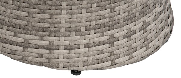 Bisztrószett párnákkal CAPRI PE Rattan Szürke