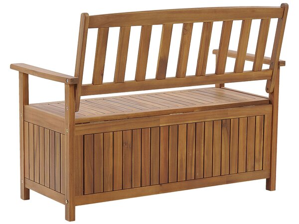 Kerti pad SOVANA 120 cm Ágyneműtartóval Akácfa Barna
