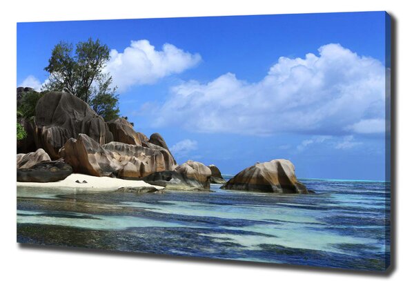 Vászon nyomtatás Seychelles panoráma