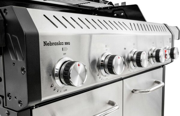 G21 Nebraska BBQ Premium Line gázgrill, 6 égőfejjel + ajándék reduktor