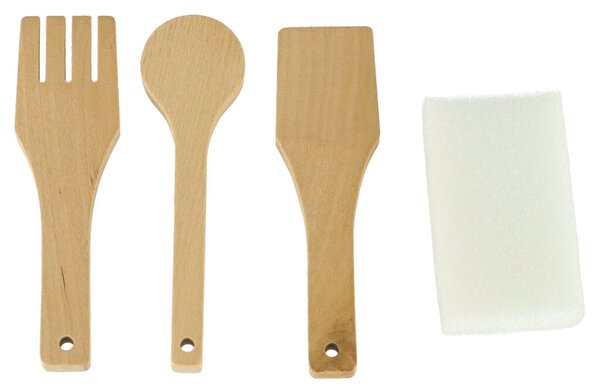 Gyerek fa játékkonyha 90 cm, fény-hang, valódi vízcsap, MDF tartozékokkal
