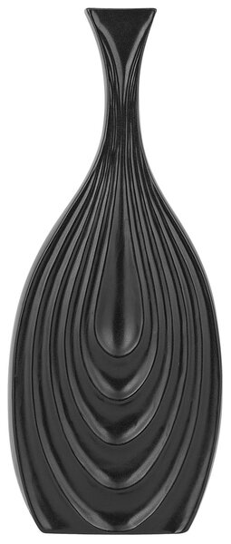 Dekor váza THAPSUS Kerámia 39 cm Fekete