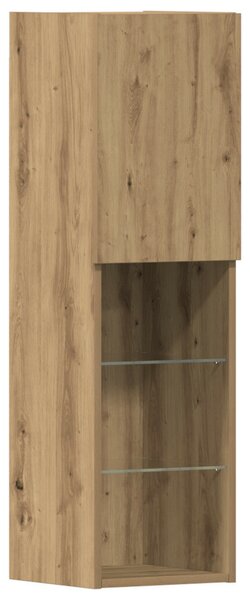 TV szekrény LED világítással Artisan tölgy 40.5x30x102 cm