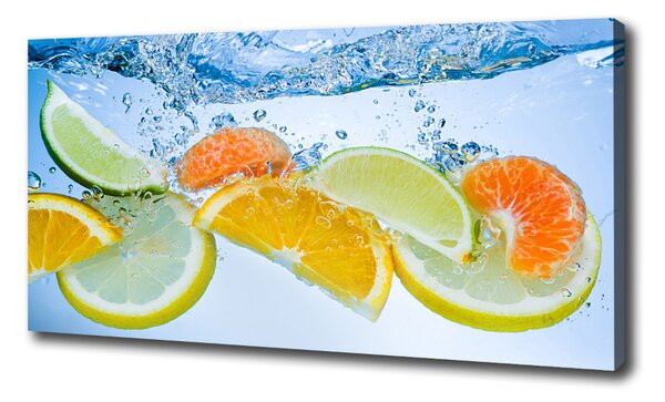 Fali vászonkép Citrus víz alatt