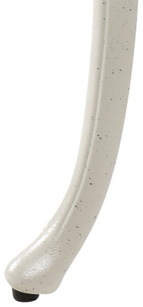 Kerti pad PIURA 88 cm Fém Fehér