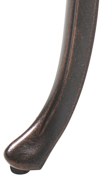 Kerti pad PIURA 88 cm Fém Sötétbarna