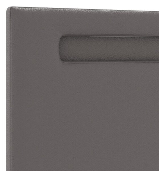 Egyszerű Design Fejtámla Szürke 200 cm Műbőr