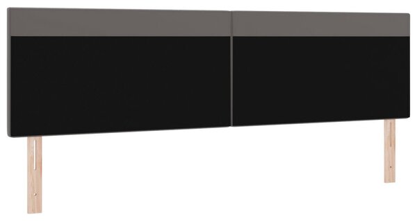 Egyszerű Design Fejtámla Szürke 200 cm Műbőr