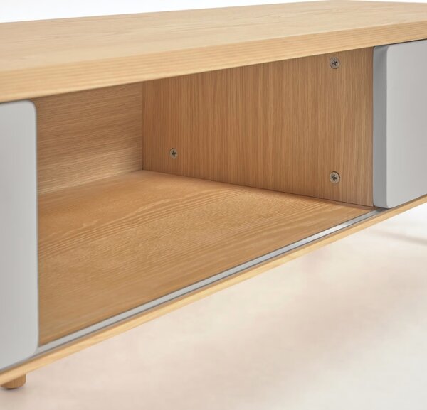 Ash TV asztal Kave Home Anielle 180 x 42 cm