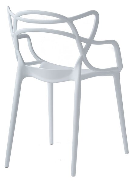 Osztott modern szék – fehér