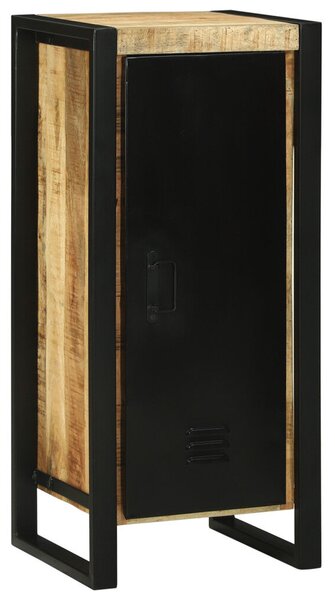 Fürdőszoba Fali Szekrény 40x35x90 cm Tömör Durva Fa Mangó