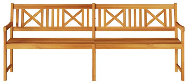 Kerti Pad 220x56x90 cm Tömör Fa Akác