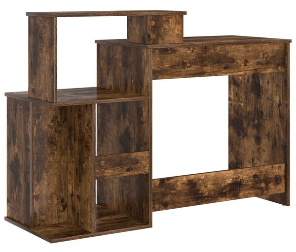 Tárolós íróasztal Füstölt tölgy 120.5x44x88.5 cm Szerelt Fa