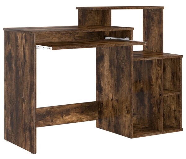 Tárolós íróasztal Füstölt tölgy 120.5x44x88.5 cm Szerelt Fa