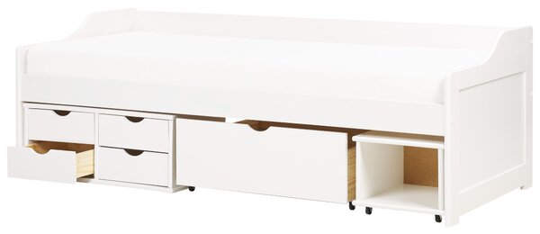 Ágyneműtartós heverő Fenyő ROYVILLE 90 x 200 cm Fehér