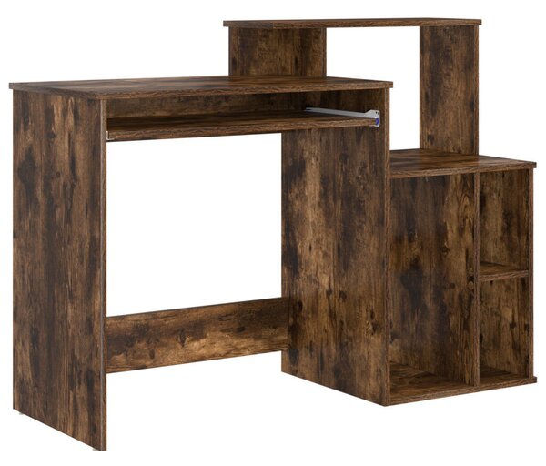 Tárolós íróasztal Füstölt tölgy 120.5x44x88.5 cm Szerelt Fa