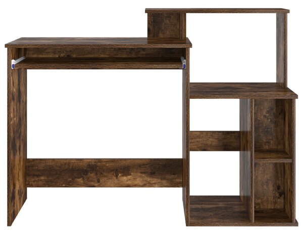 Tárolós íróasztal Füstölt tölgy 120.5x44x88.5 cm Szerelt Fa