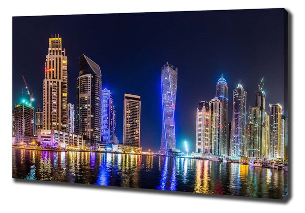 Vászon nyomtatás Dubai éjjel