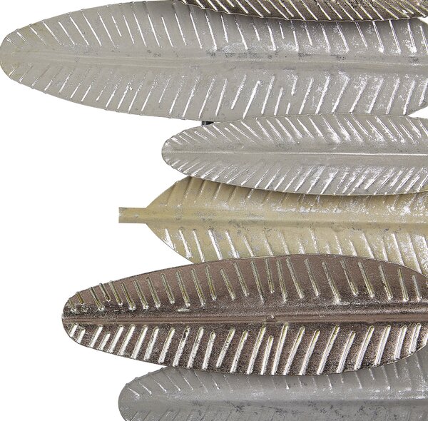 Fali Dekoráció Toll ANTIMONY Fém 37 cm Ezüst
