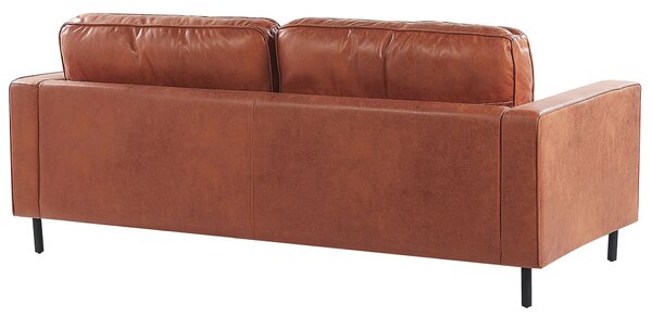 Kanapé 3 személyes SAVALEN Műbőr Aranybarna