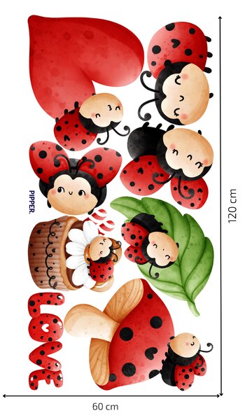PIPPER. Textil falmatrica "Katicabogarak"