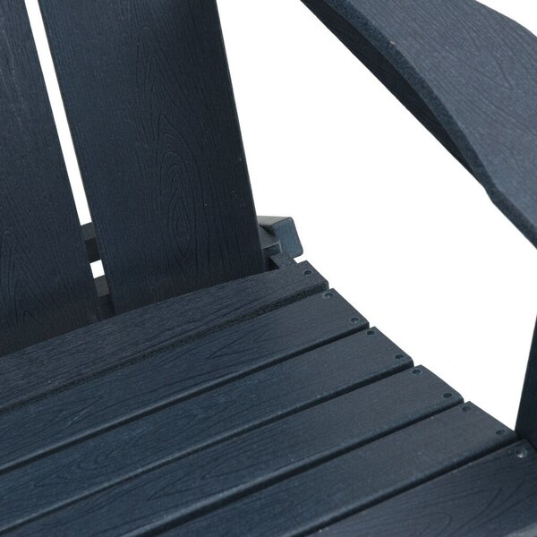 Összecsukható Adirondack Székek 2 db Tengerészkék 74.5x80.5x90 cm HDPE