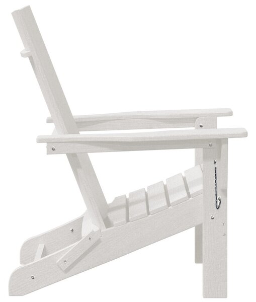 Összecsukható Adirondack székek 2 db Fehér 74.5x80.5x90 cm HDPE