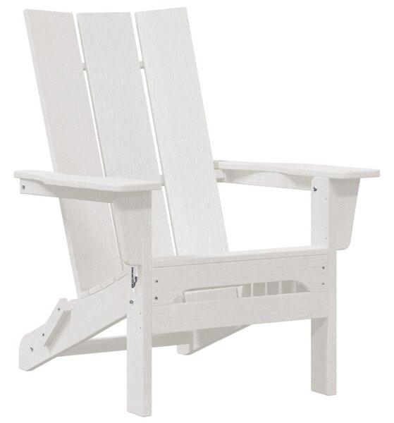 Összecsukható Adirondack székek 2 db Fehér 74.5x80.5x90 cm HDPE