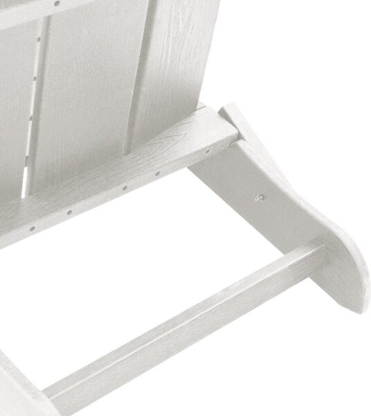 Összecsukható Adirondack székek 2 db Fehér 74.5x80.5x90 cm HDPE