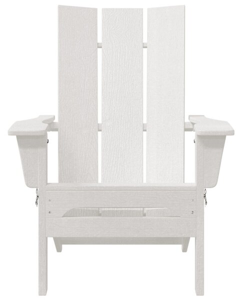 Összecsukható Adirondack székek 2 db Fehér 74.5x80.5x90 cm HDPE