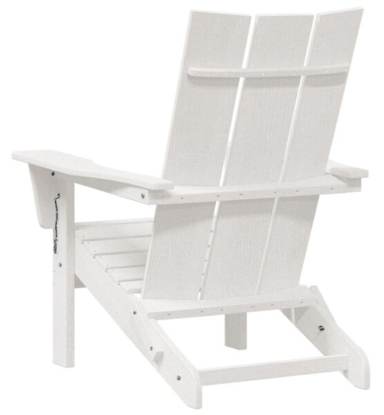 Összecsukható Adirondack székek 2 db Fehér 74.5x80.5x90 cm HDPE