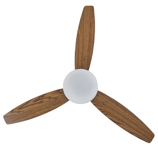 Mennyezeti ventilátor világítással MLAVA Távirányítóval LED Barna