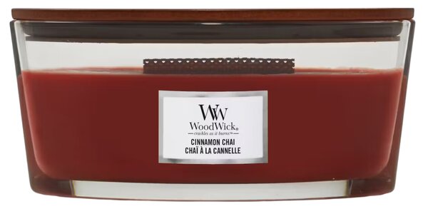 Illatos gyertya WoodWick csónak, Cinnamon Chai