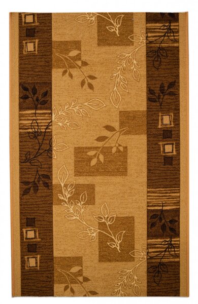 Maroc barna futószőnyeg egyedi méretű, szegett 100x70 cm beige-barna