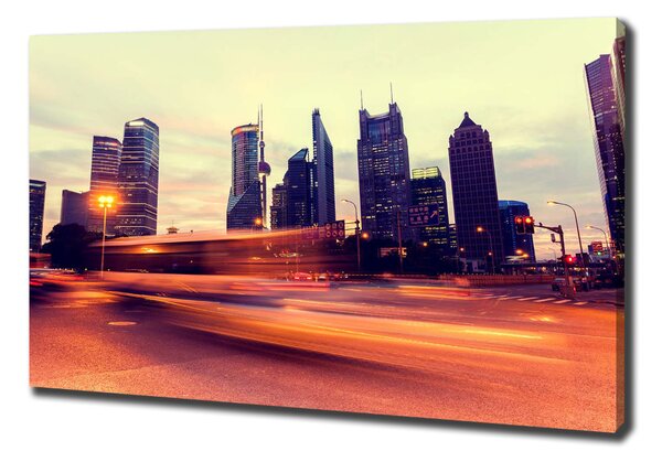 Vászonfotó Shanghai éjjel