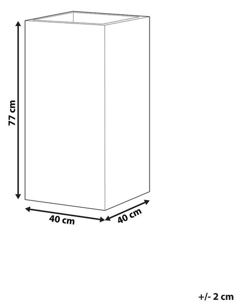 Virágcserép DION 40 cm Szürke