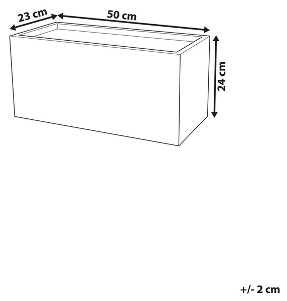 Virágcserép MYRA 50 cm Szürke