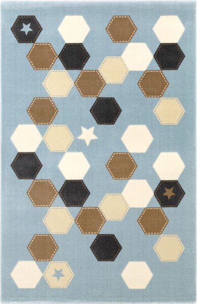 Polygon kék szőnyeg 115x175 kék