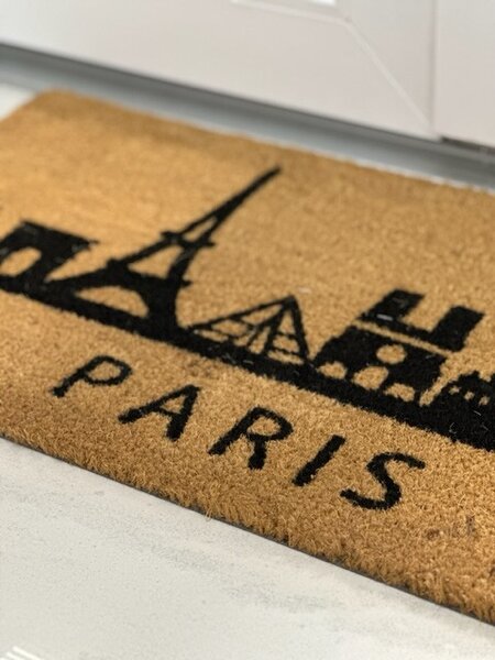 Ruco Print Paris lábtörlő beige-barna