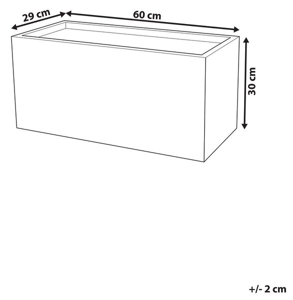 Virágcserép MYRA 60 cm Szürke
